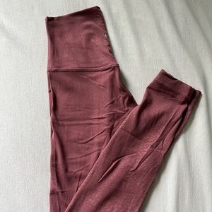 Lululemon Align Pink Patterned Leggings